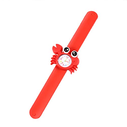 ibasenice 2st Kinder Armbanduhr Baby Uhr Kleinkinduhr Spielzeug Klapsuhr Kleinkind Silikon-schlaguhr Kleinkind Uhr Cartoon Kinder Ohrfeigen Sport-Armbanduhr Kinder Silikon Uhr Geschenk Ozean von ibasenice