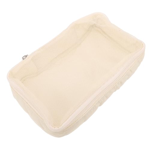 ibasenice wasserdichte Babykleider-Aufbewahrungstasche Großes Reise-wickelset Wiederverwendbarer Reißverschluss-Beutel Vielseitiger Organizer für Babysachen in Cremeweiß von ibasenice