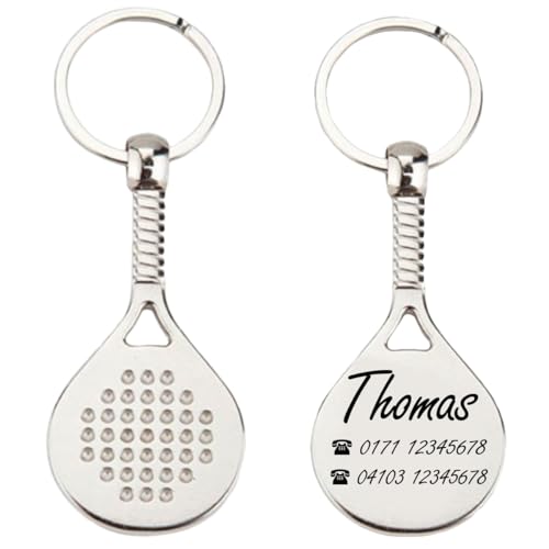 ibera gifts – Padel Schlüsselanhänger personalisiert mit Gravur – Geschenk Padelspieler personalisiert – Schlüsselanhänger Padel Schläger Edelstahl ibera gifts – Padel Schlüsselanhänger personalisiert mit Gravur – Geschenk Padelspieler personalisiert – Schlüsselanhänger Padel Schläger Edelstahl von ibera gifts