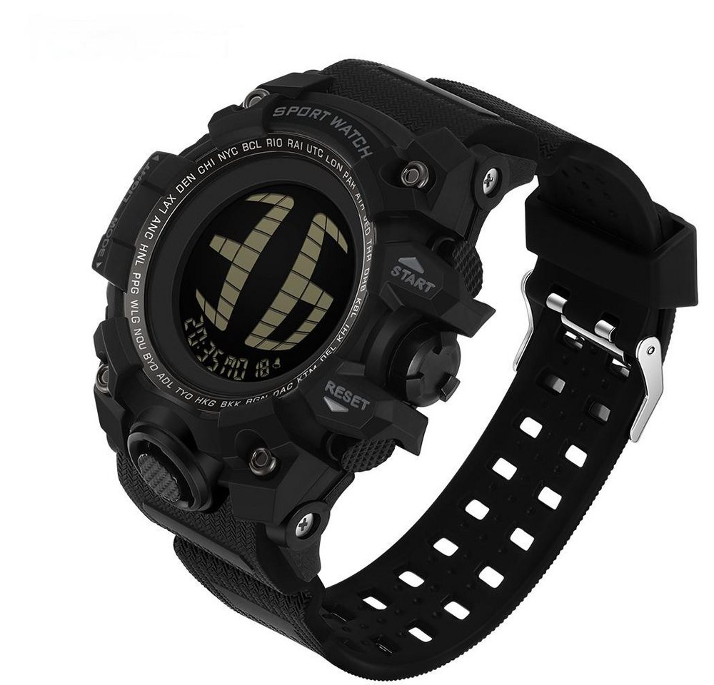 ibettertec Chronograph Chronograph, Digitaluhr Digital Armbanduhr für Jugendliche, (Geschenk, Quarzuhr, Armbanduhr,Herrenuhr,digital, bis 50bar,TPU-Armband), geschenke für männer,Jugenduhren,Quarzuhr von ibettertec