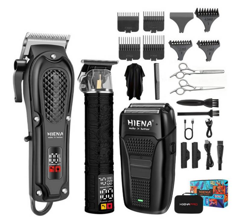 ibettertec Haarschneider Haarschneider, Professionelles Haarschneidemaschine Set für Herren, profi Barber Rasierer Herren LED Elektrisch Herrenhaarschneider, für Stylisten und Friseure Grooming Kit von ibettertec