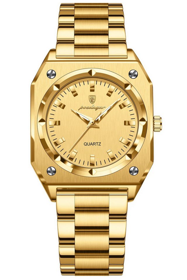 ibettertec Quarzuhr Quarzuhr, Armbanduhr Edelstahl Damen Uhr, Multifunktionsuhr Damenuhr, (Edelstahl Armbanduhr, Chronograph Damenuhr, Geschenkebox, Armbandkürzer & Etui, Edelstahlarmband) von ibettertec