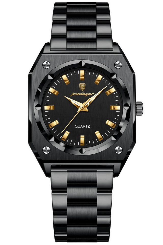 ibettertec Quarzuhr Quarzuhr, Armbanduhr Edelstahl Damen Uhr, Multifunktionsuhr Damenuhr, (Edelstahl Armbanduhr, Chronograph Damenuhr, Geschenkebox, Armbandkürzer & Etui, Edelstahlarmband) von ibettertec