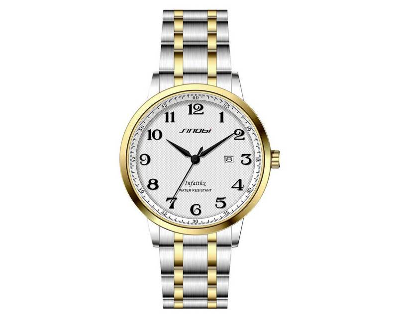 ibettertec Quarzuhr Quarzuhr, Armbanduhr Herren, Multifunktionsuhr, (Chronograph Herrenuhr, Echtleder-Armband, Mineralglas, Datum, Stoppfunktion, Wasserdicht bis 3 BAR) von ibettertec