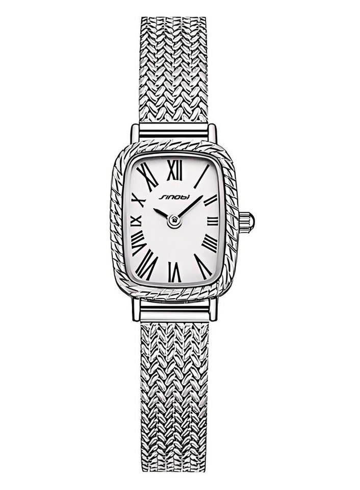 ibettertec Quarzuhr Quarzuhr Armbanduhr Edelstahl Damen Uhr, Multifunktionsuhr Damenuhr, (Multifunktionsuhr Armbanduhr, Edelstahl Armbanduhr, Chronograph Damenuhr), Datum, Wochentag, Edelstahlarmband von ibettertec