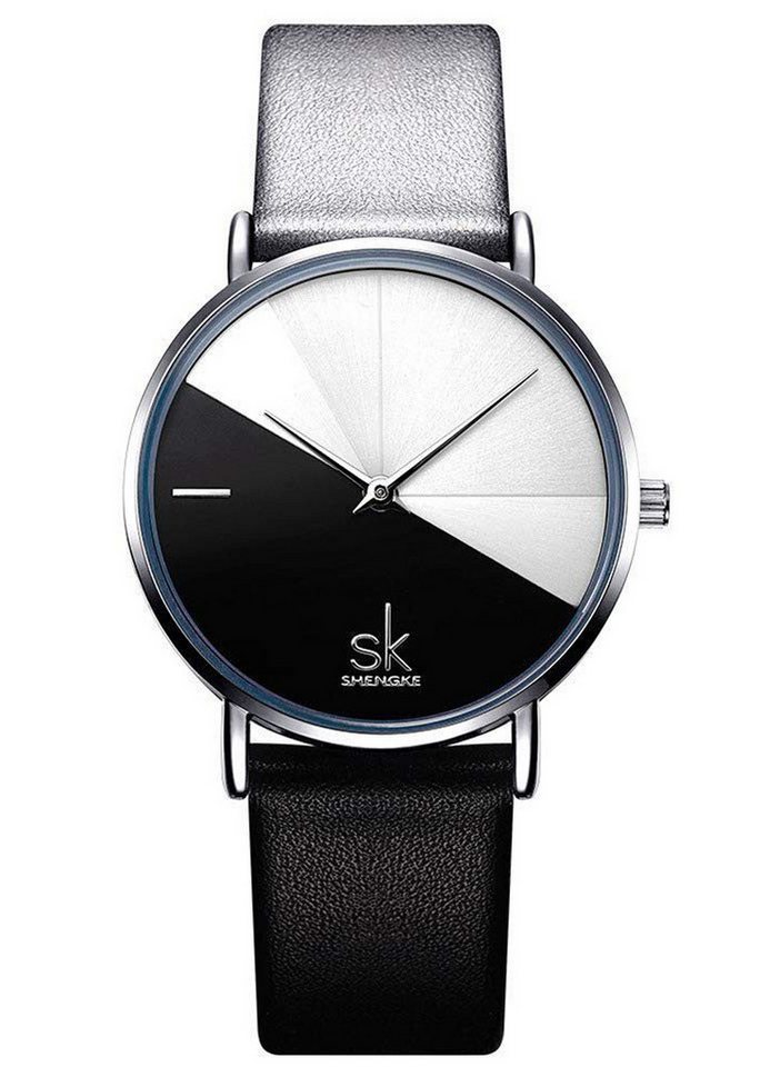 ibettertec Quarzuhr Quarzuhr Echtes Rindsleder Uhr für Damen modisch und leger, (Quarzuhr, 30 Meter Wasserdichtigkeit, Multifunktionsuhr Armbanduhr, Chronograph Damenuhr) von ibettertec