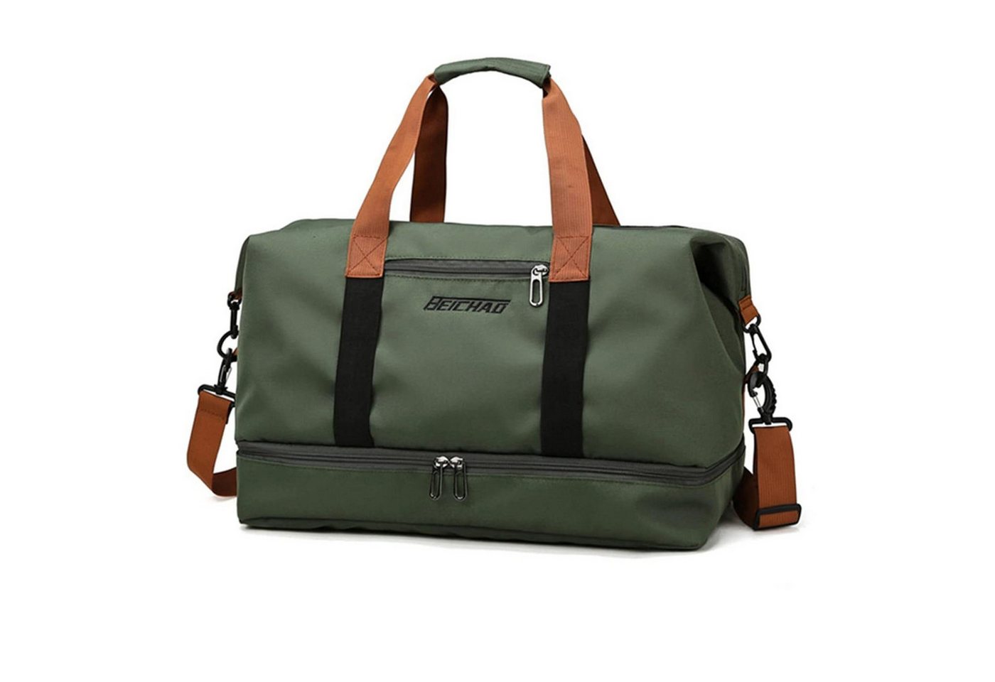 ibettertec Reisetasche Fitnesstasche,Sporttasche,Große Umhängetasche mit Schuhfach&Nassfach (Atmungsaktiv, wasserdicht, verschleißfest, großes Fassungsvermögen), Schultergurt, für Yoga, Schwimmen, Tourismus, Fitness von ibettertec