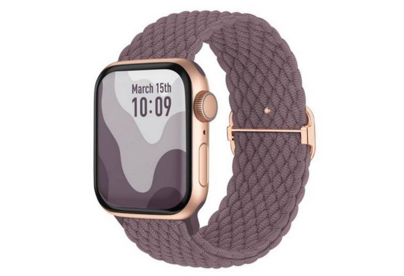 ibettertec Smartwatch-Armband Geflochtenes Armband Kompatibel mit Apple Watch für Damen Herren von ibettertec