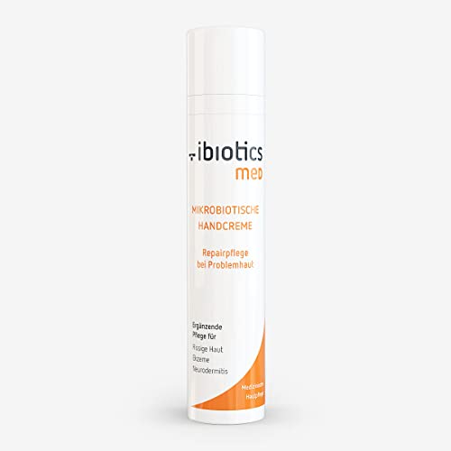 Ibiotics med mikrobiotische Handcreme 50 ml – Spezial Handpflege Creme zur Regeneration und intensiven Pflege des Mikrobioms der Hände. Repair + Care für gepflegte, beanspruchte Hände von ibiotics