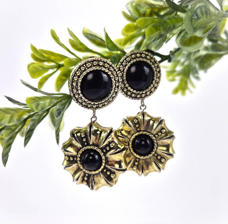 Vintage Ohrclips Aus Kunststoff Ohrschmuck Modeschmuck Nachlass 80-Er Jahre von ibkas