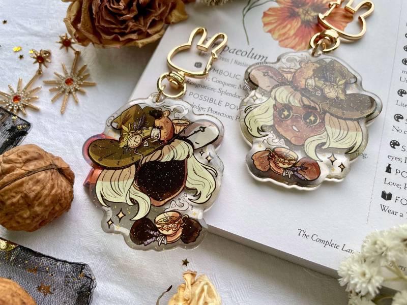 Zeithexe, Geisterhexe, Vampir Und Dämon Epoxy Schlüsselanhänger von icanbelouder