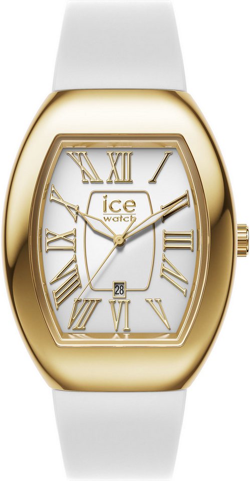 ice-watch Quarzuhr ICE boliday - Dome - Metal - Small - 3H + Date 024049, Armbanduhr, Damenuhr, Silikonarmband, Datum, analog von ice-watch
