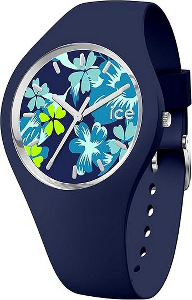 ice-watch Quarzuhr ICE flower Midnight lime Medium 021741 von ice-watch