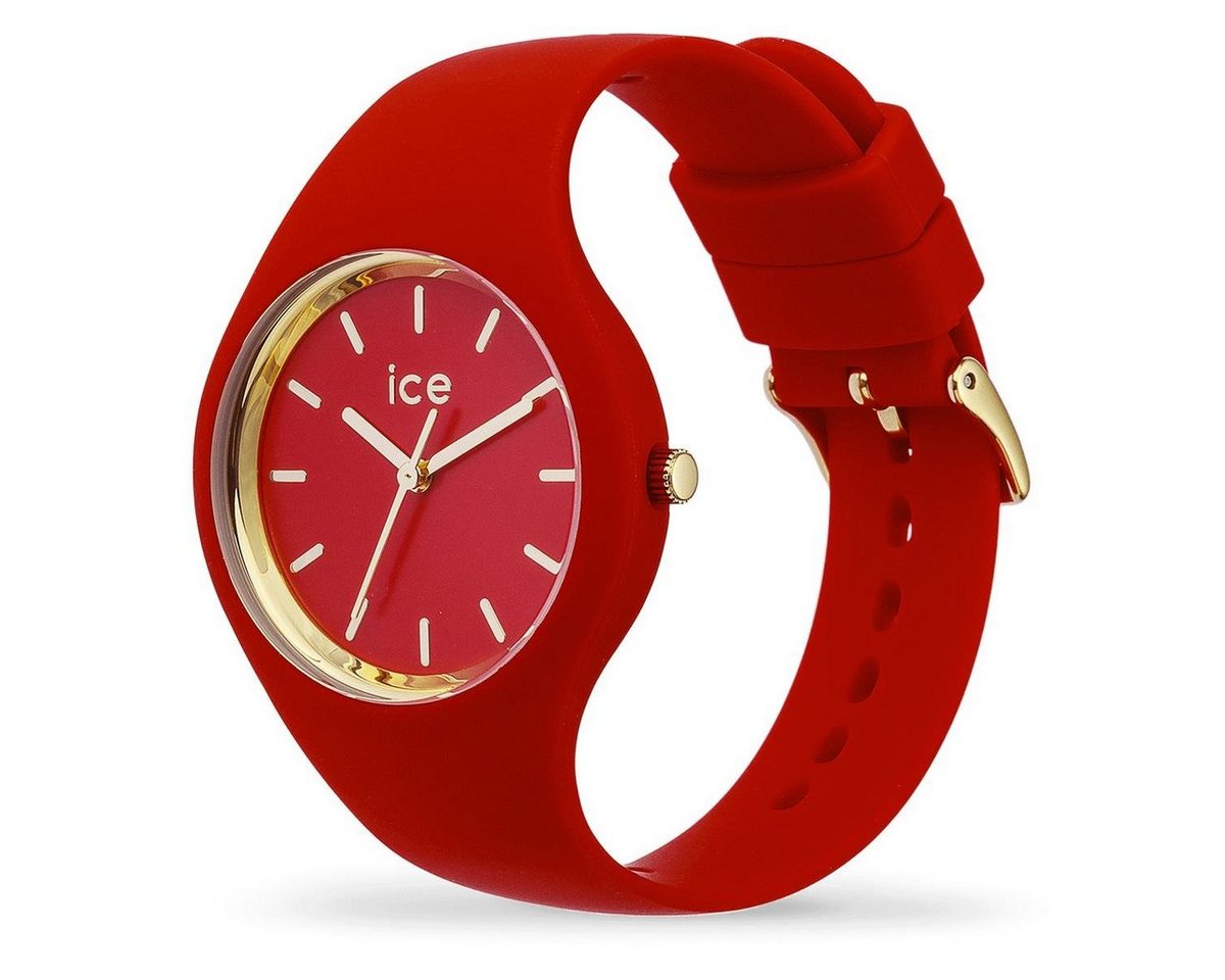 ice-watch Quarzuhr Ice-Watch Damen Uhr 016263 Glam Colour Red, Gold Small, (1-tlg) von ice-watch