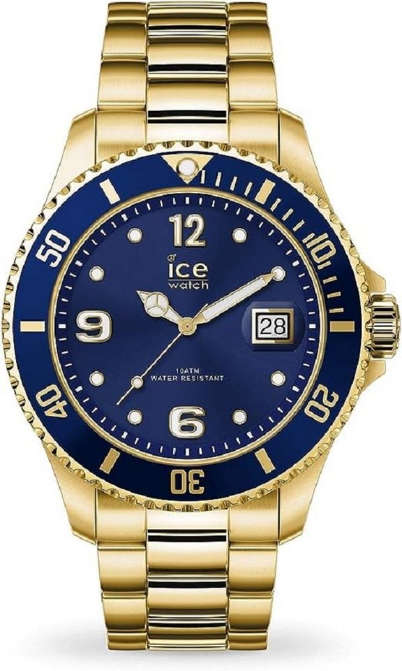 ice-watch Quarzuhr Ice-Watch - ICE steel Gold blue (Large), Ice-Watch - ICE steel Gold blue (Large) von ice-watch