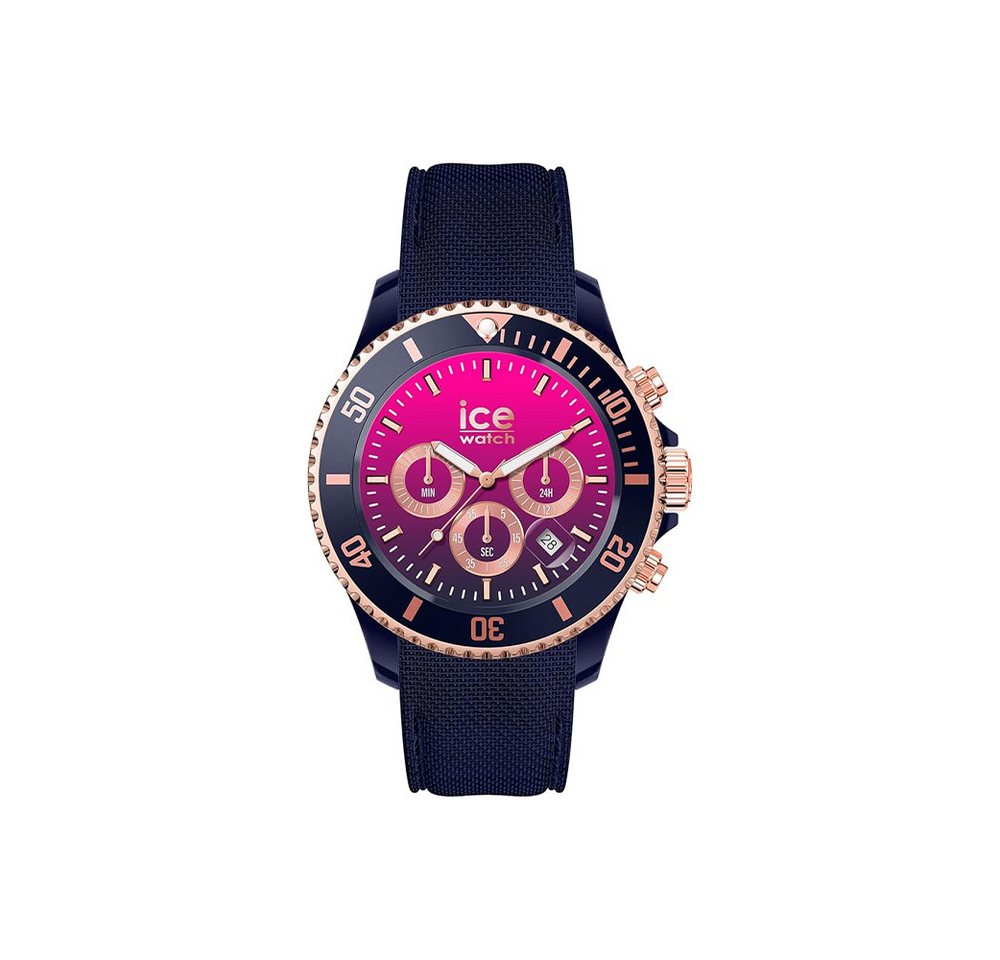 ice-watch Quarzuhr Ice-Watch Ice Chrono Dark Blue Pink 021642, Ice-Watch Ice Chrono Dark Blue Pink von ice-watch