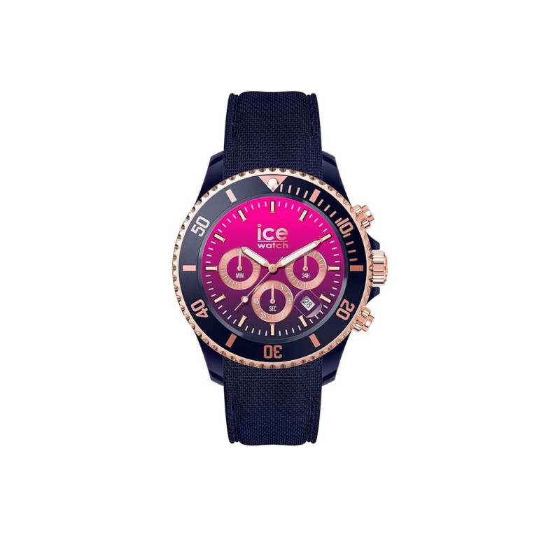 ice-watch Quarzuhr Ice-Watch Ice Chrono Dark Blue Pink 021642, Ice-Watch Ice Chrono Dark Blue Pink von ice-watch