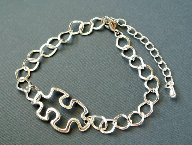 Puzzle Armband, Puzzleteil, Autismus Bewusstsein, Armband von iceblues