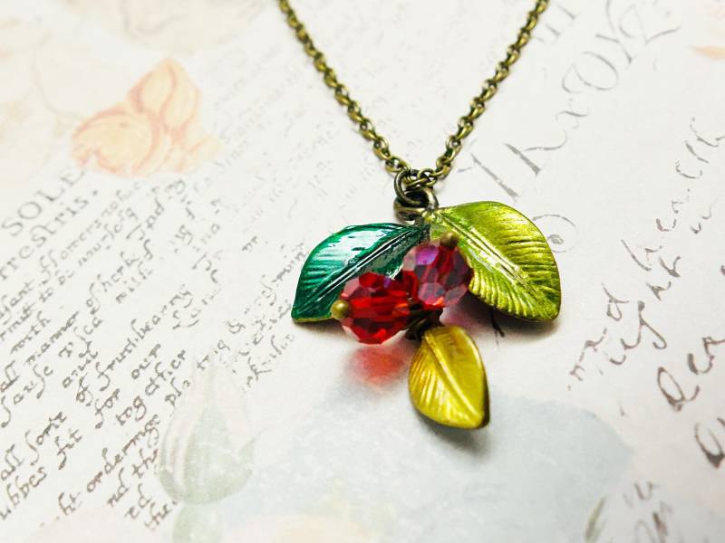 Rote Beere Halskette-Weihnachtskette-Beeren Schmuck-Frucht Halskette-Halskette Mit Perlen-statement Halskette-Schöne Halskette Rote Beere Halskette-Weihnachtskette-Beeren Schmuck-Frucht Halskette-Halskette Mit Perlen-statement Halskette-Schöne Halskette von iceblues