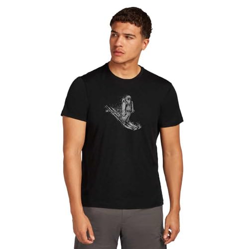ICEBREAKER Merino 150 Tech Lite Skiing Yeti Short Sleeve T-Shirt 2XL von icebreaker