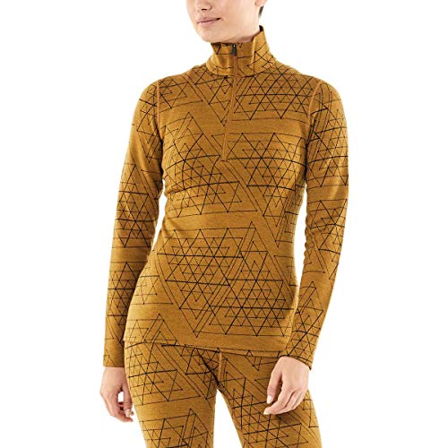 Icebreaker Damen 250 Vertex Ice Structure Longsleeve, Curry, XS von Icebreaker