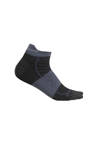 Icebreaker Herren Men's Merino Blend Run+ Ultralight Micro Socken, Schwarz/Graphitgrau, Large von icebreaker