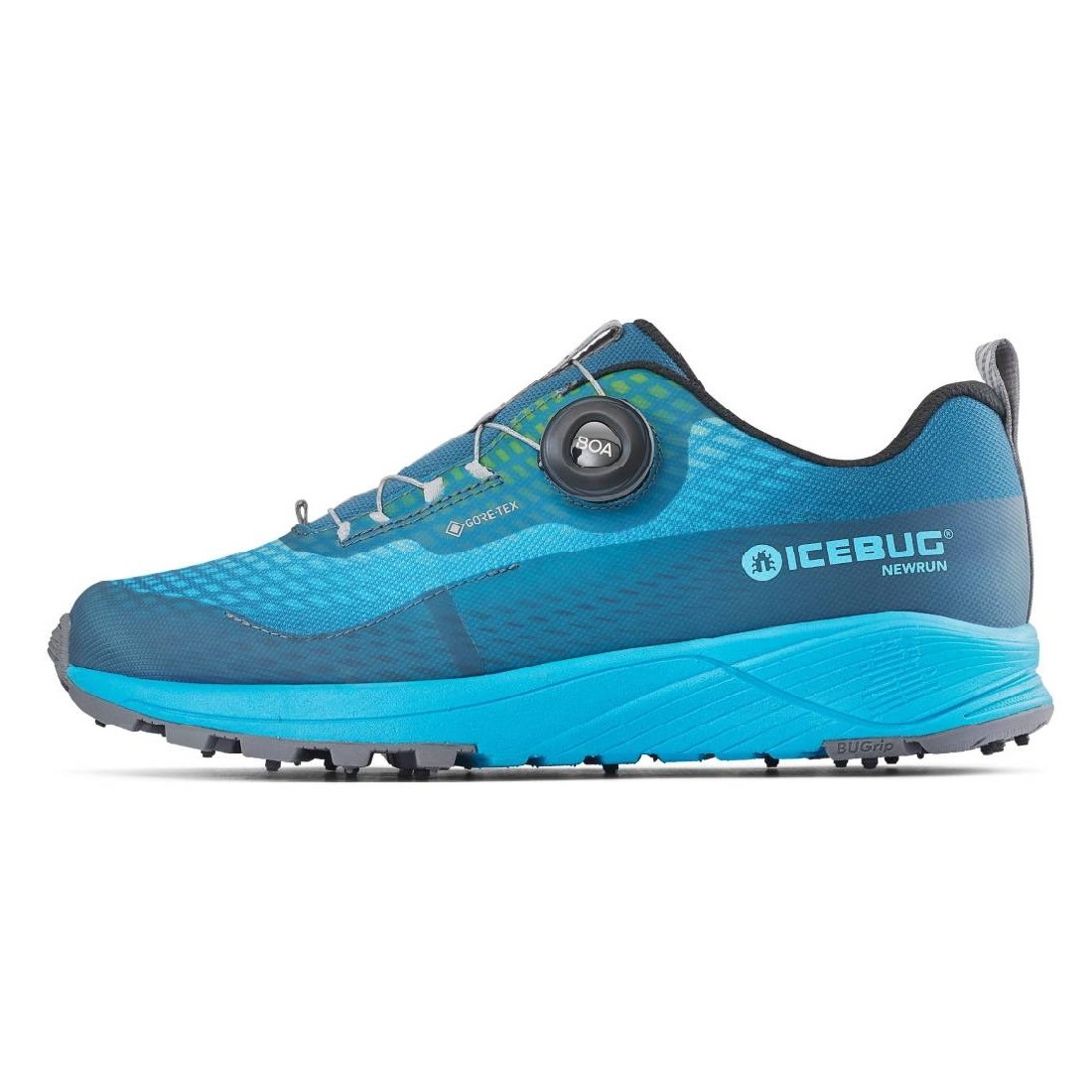 Icebug NEWRUN BUGRIP BOA GTX Damen Laufschuhe blau Gr. 36,5 von icebug