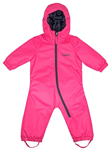 icefeld Schneeoverall/Skianzug für Babys und Kleinkinder (Jungen und Mädchen), pink in Größe 74/80 von icefeld