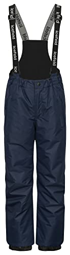 icefeld Winterhose/Thermohose/Schneehose (PFC frei) für Kinder (Mädchen und Jungen), Marineblau in 98/104 von icefeld