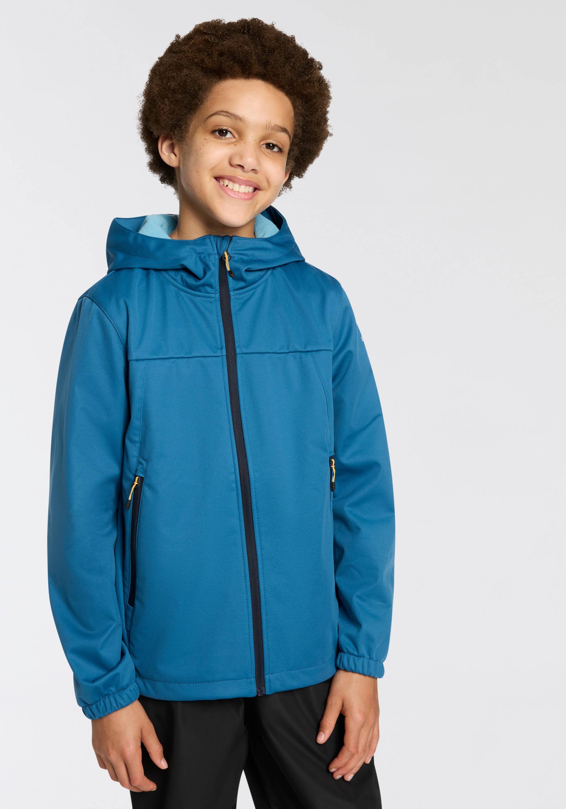 Icepeak Softshelljacke "KONAN JR" 1 Stk. tlg. mit Kapuze für Kinder und Jugendliche, wasserabweisend, windabweisend von icepeak