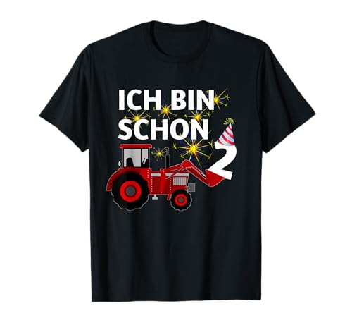 Children's 2nd Birthday Boy Ich bin schon 2 Jahre Traktor T-Shirt Children's 2nd Birthday Boy Ich bin schon 2 Jahre Traktor T-Shirt von ich bin schon 2