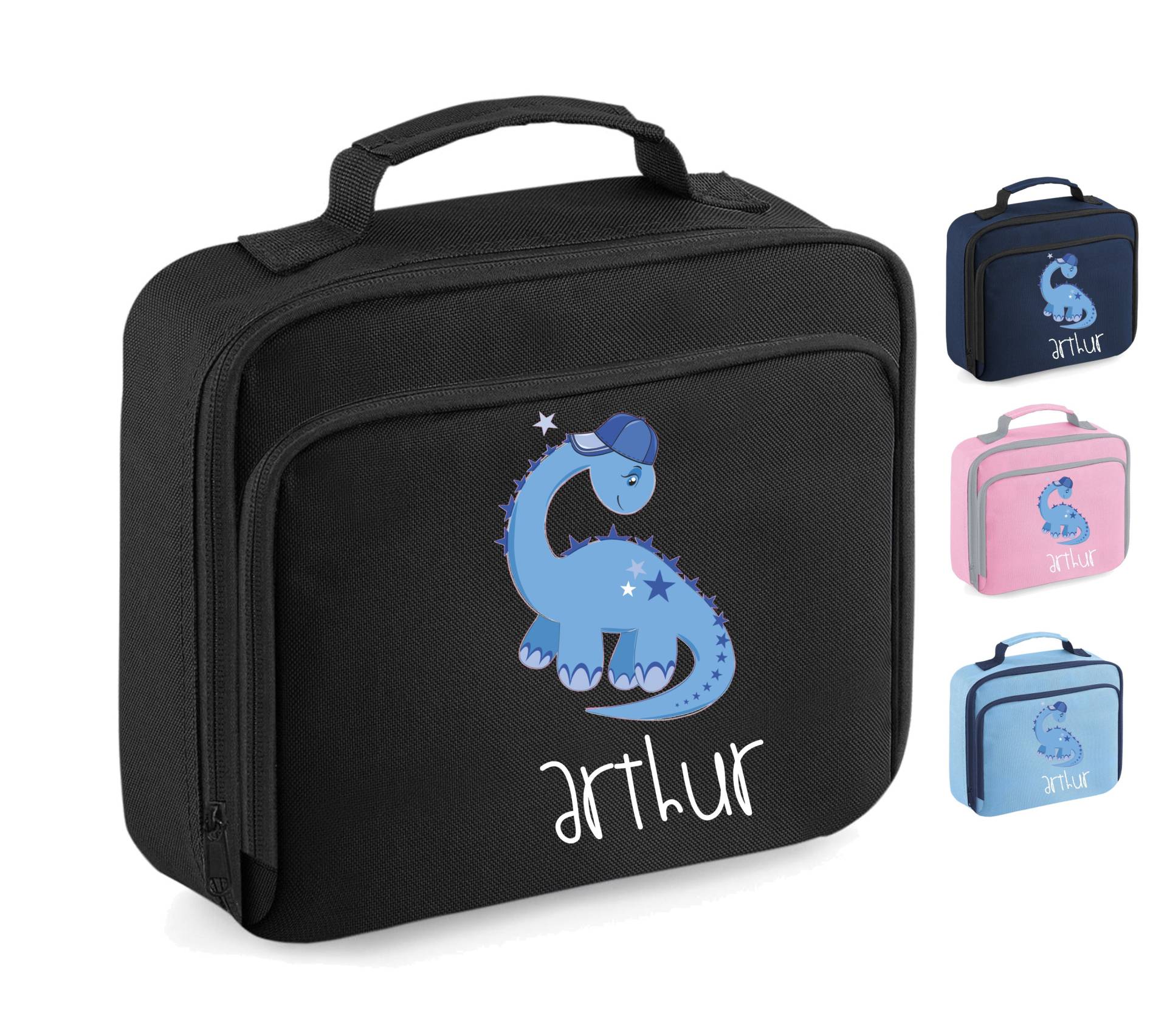 Personalisierte Dinosaurier Blau, T-Rex Lunchbox, Kühlbox, Ideal Für Ein Lunchpaket Kinder Und Erwachsene, Lunchbag von icklepeanuts