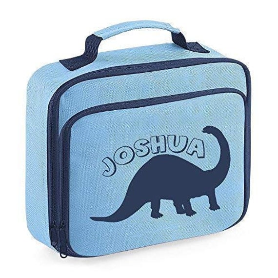 Personalisierte Name Dinosaurier Lunch Bag Schultaschen Jungen Mädchen Back To School Box von icklepeanuts