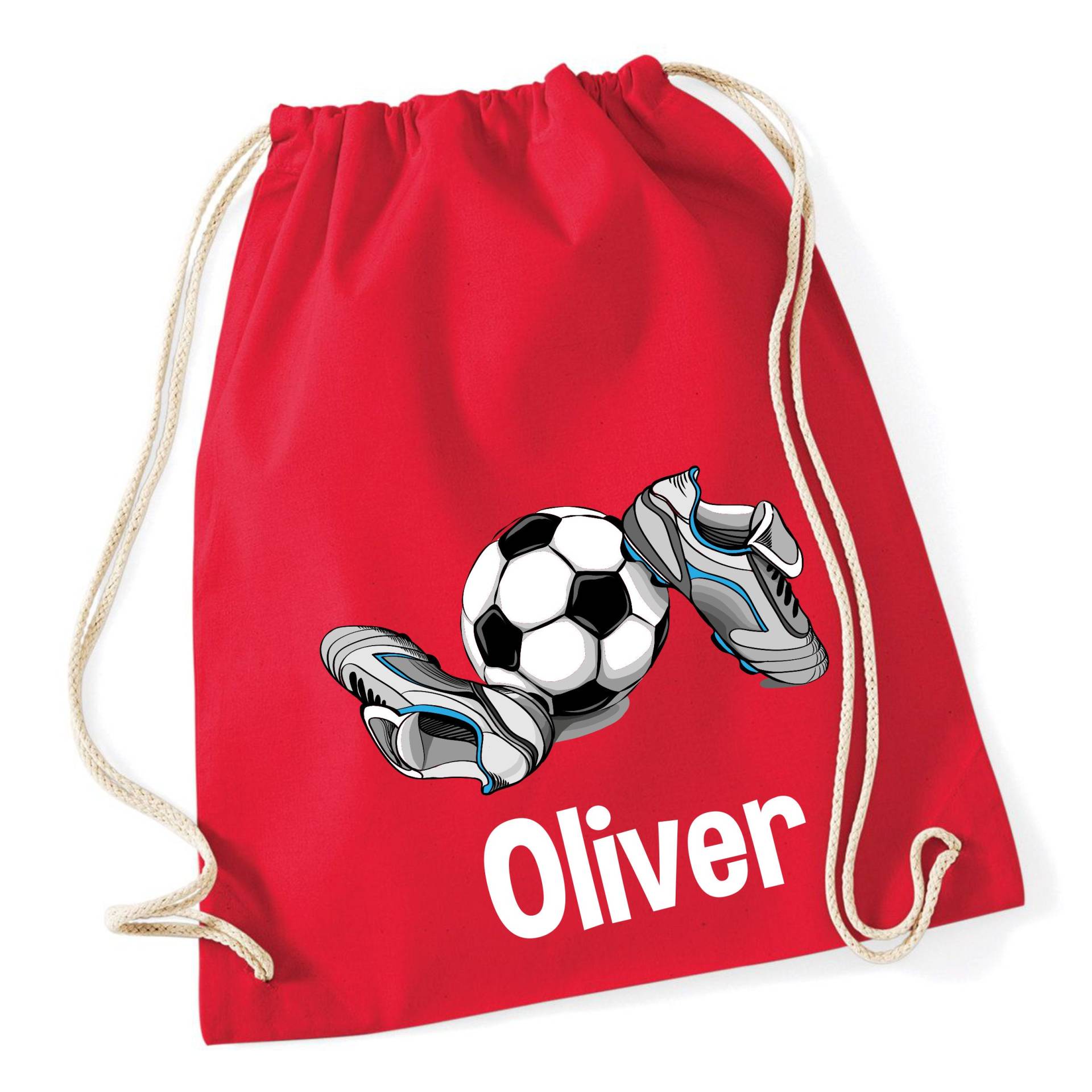 Personalisierter Name Fussball, Bunte Sporttasche, 7 Farben, Taschen Zurück Zu Schulgeschenke Benutzerdefinierte Taschen, Turnbeutel Für von icklepeanuts