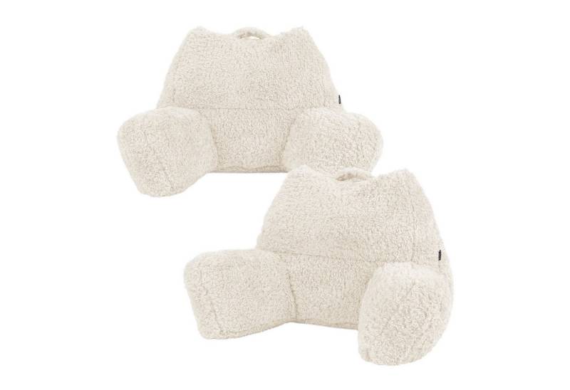icon Stützkissen Rückenlehne Lesekissen „Teddybär“, Flauschig mit Sitzsack Füllung von icon