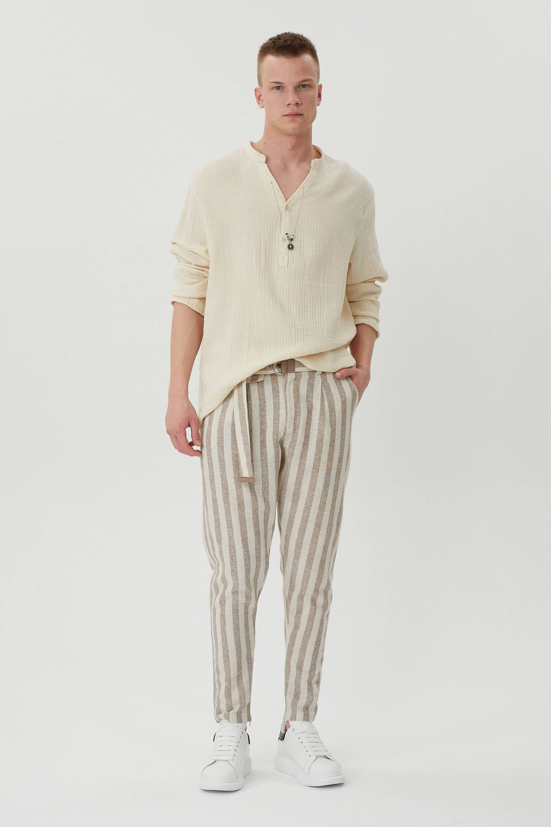 Bequemes Beiges Hemd, Festival Nomadenhemd, Langarm Boho Besticktes Sommerhemd, Unisex Hemd Bequemes Beiges Hemd, Festival Nomadenhemd, Langarm Boho Besticktes Sommerhemd, Unisex Hemd von iconandfashion