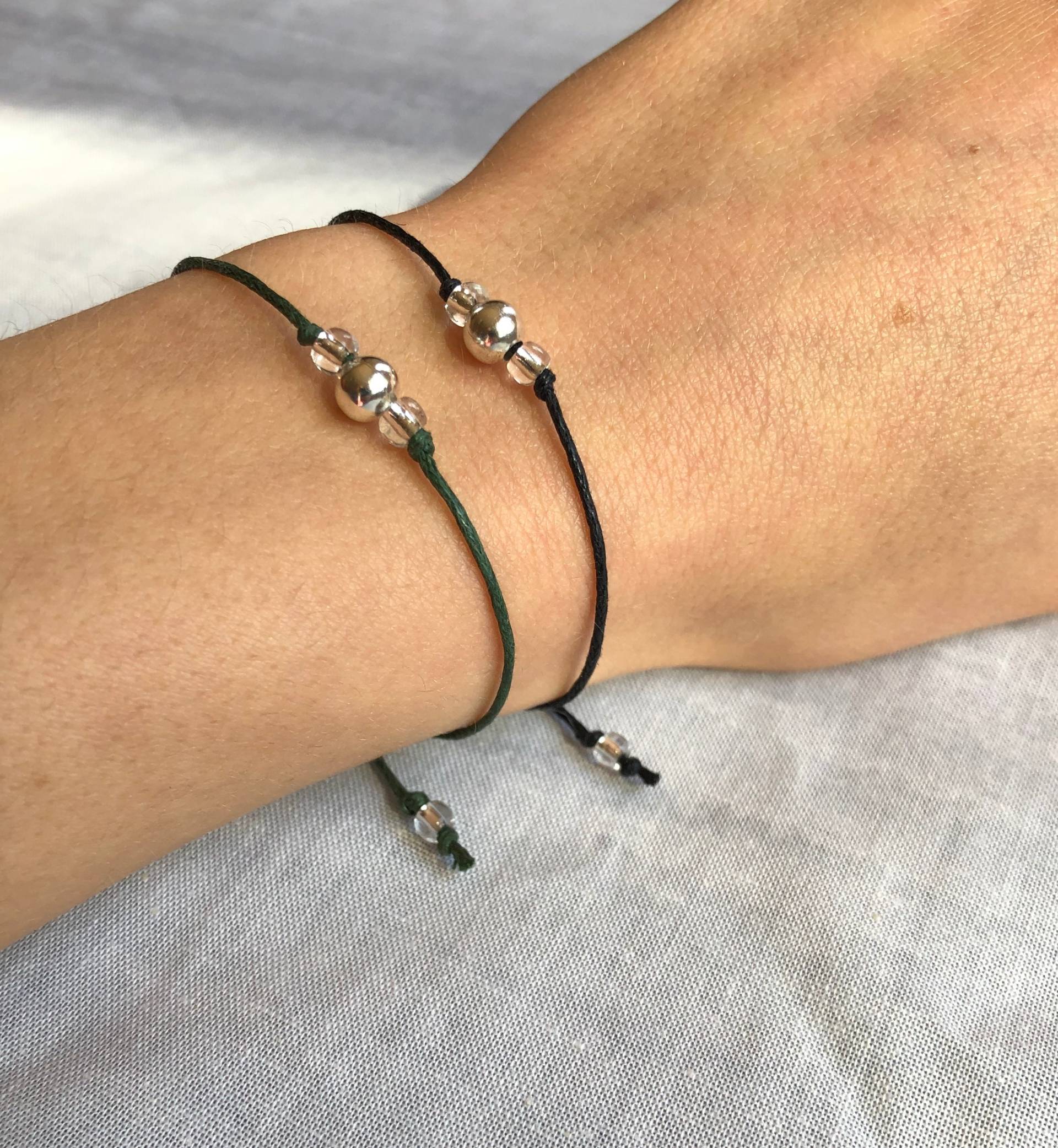 Verstellbares Perlenkordel Armband/Handgemachtes Boho Kordelarmband Verstellbares Perlenkordel Armband/Handgemachtes Boho Kordelarmband von idealsimplicity