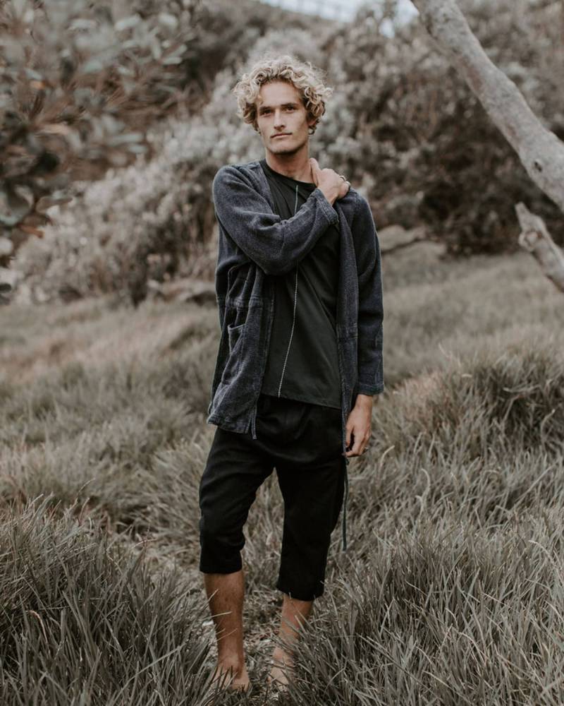 Haze Baumwolle Unisex Jacke Stonewashed Offener Mantel von idisdesigns