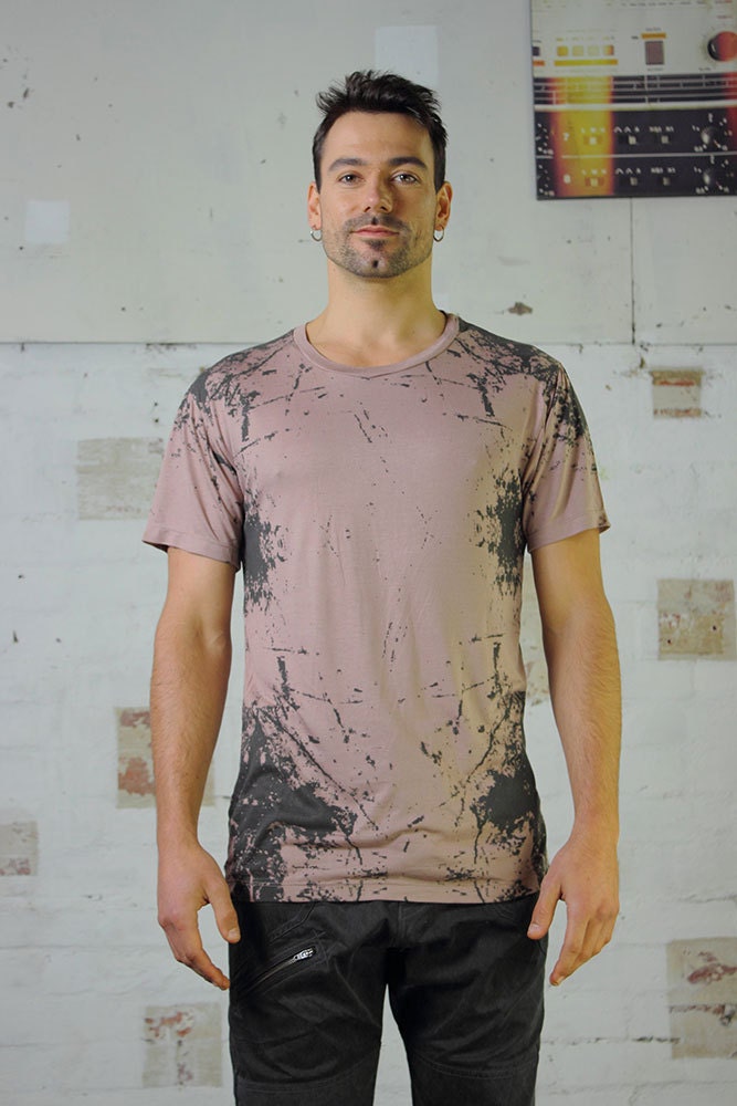 Herren Textural T-Shirt - T-Shirt, Tailliertes T, Herrenshirt von idisdesigns