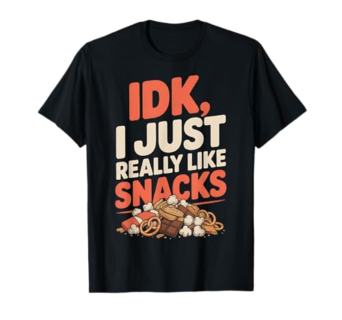 Lustige IDK I Just Really Like Snacks für Jungen und Mädchen T-Shirt Lustige IDK I Just Really Like Snacks für Jungen und Mädchen T-Shirt von idk i just really like snacks