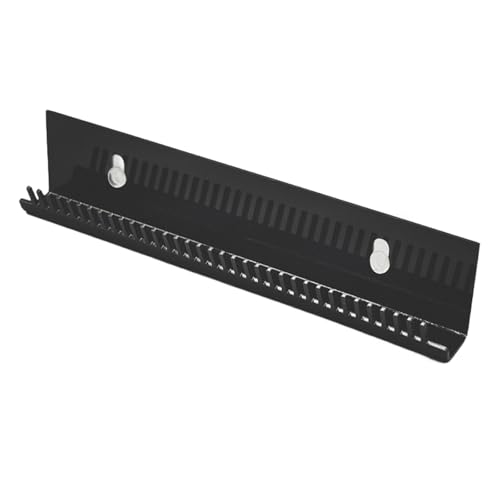 idqwsswt Stilvolles, an der Wand montiertes Perücken Organizer Rack, einfaches Styling, ausgestattet mit glattem und zartem Zahn Perücken Platzierungsregal, Schwarz von idqwsswt