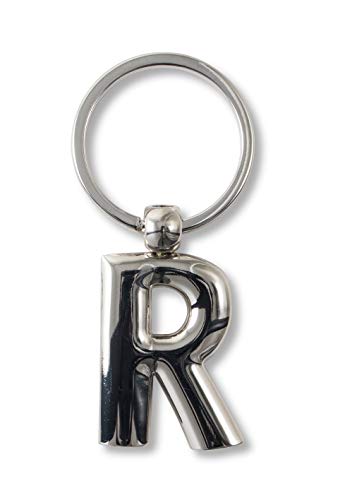 IF IF Metal Letter Keyring Personalised Alphabet Letters - Silver - R Schlüsselanhänger 7 Centimeters Silber (Silver) von IF
