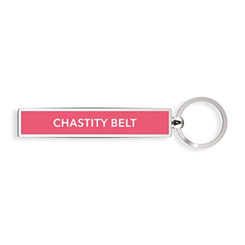 IF Show Offs Keys Metal Slogan Keyring Gift - Chastity Belt Schlüsselanhänger, 8 cm, Pink von IF