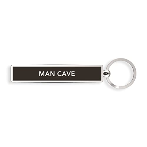 if Show Offs Keys Metal Slogan Keyring Gift - Man Cave Schlüsselanhänger, 8 cm, Schwarz (Black) von IF