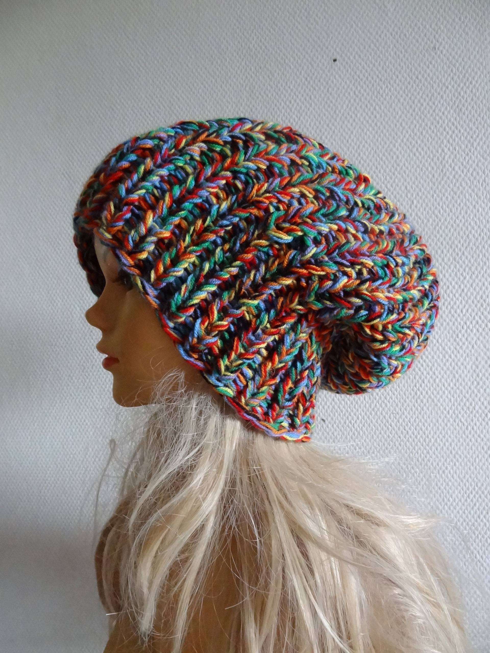 Gay Pride Mütze Regenbogenmütze - Strickmütze Regenbogen Männer Slouchy Beanie Wintermütze, Regenbogenfahnenmütze, Lgbt Merch von ifonkaa