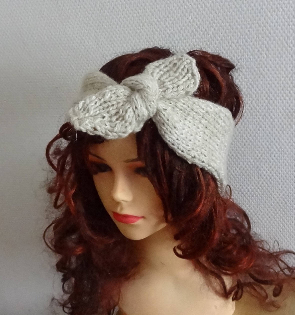 Handgestricktes Stirnband Ohrwärmer Aus Acryl von ifonkaa