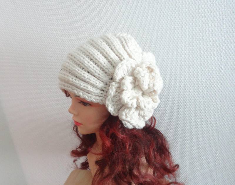 Mode Turban Hut Strick Frauen Herbst Accessoires Trendy Strickmütze Krebs Cloche Stilvolle Chemo Kopfschmuck von ifonkaa