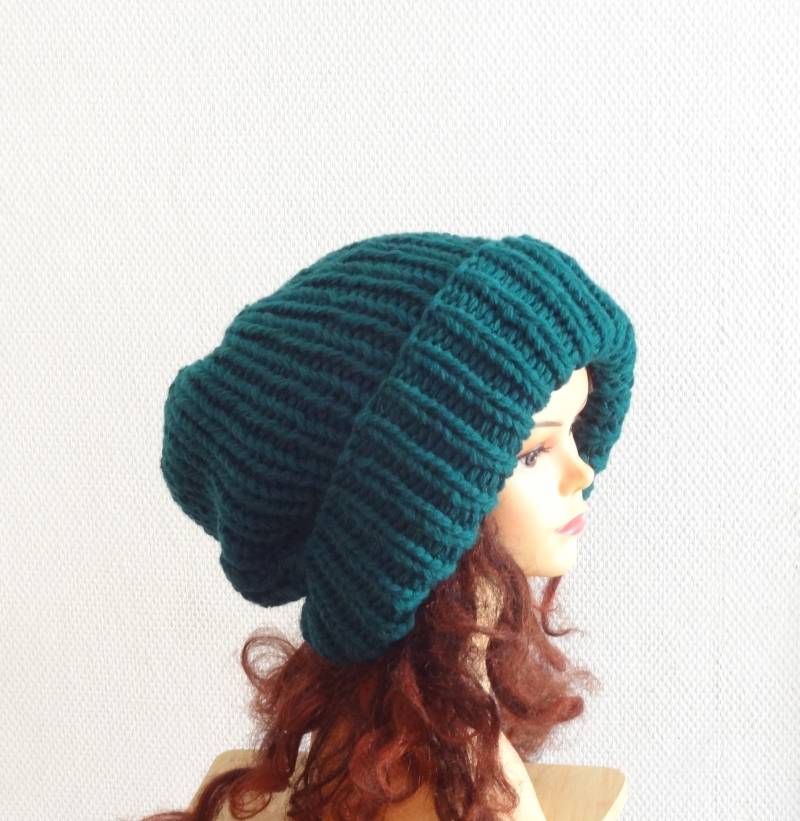 Super Slouchy Beanie Big Baggy Hat - Winter Teen Fashion Chunky Knit Strickmütze Extra Große Männer Mütze Oversized Hut Große von ifonkaa