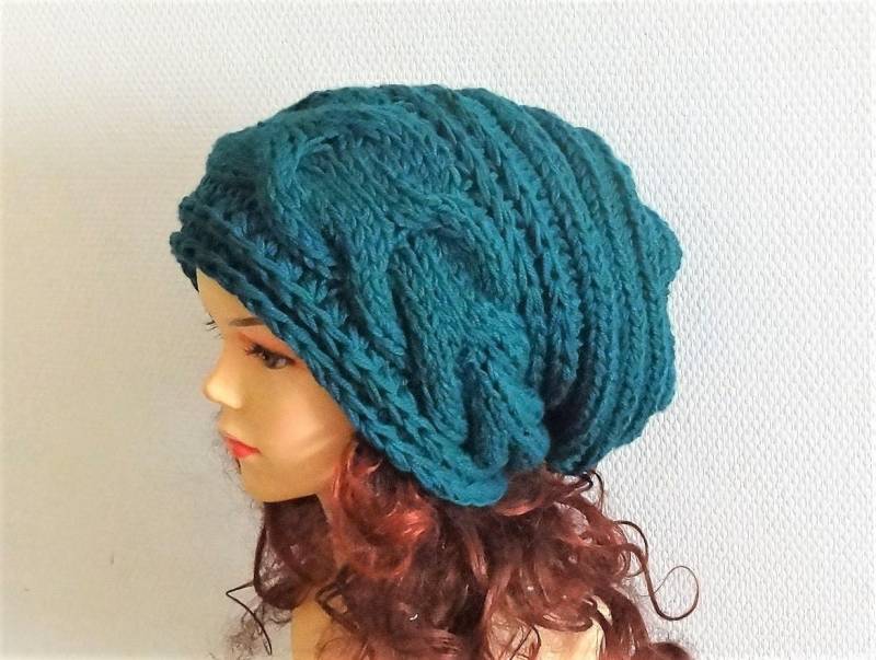 Super Slouchy Beanie Big Baggy Hut Winter Erwachsene Teen Fashion Chunky Strickmütze Große Männer Oversized Wintermütze Unisex Großer von ifonkaa