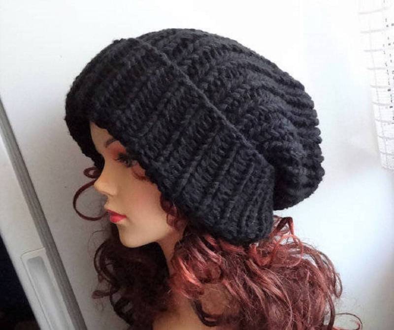 Super Slouchy Beanie Big Baggy Hut Winter Erwachsene Teen Mode Chunky Knit Strickmütze Große Männer Oversized Wintermütze Große von ifonkaa